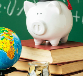 front-view-academic-cap-piggy-bank-stack-books_23-2148756623